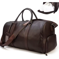 Brun weekendbag