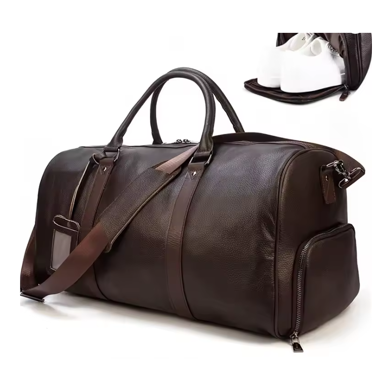 Brun weekendbag