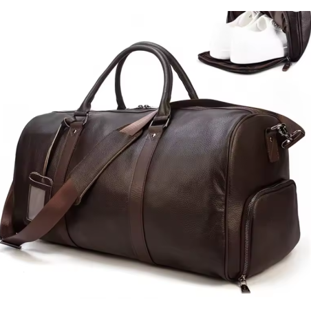 Brun weekendbag