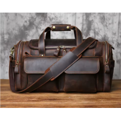 Brun weekendbag